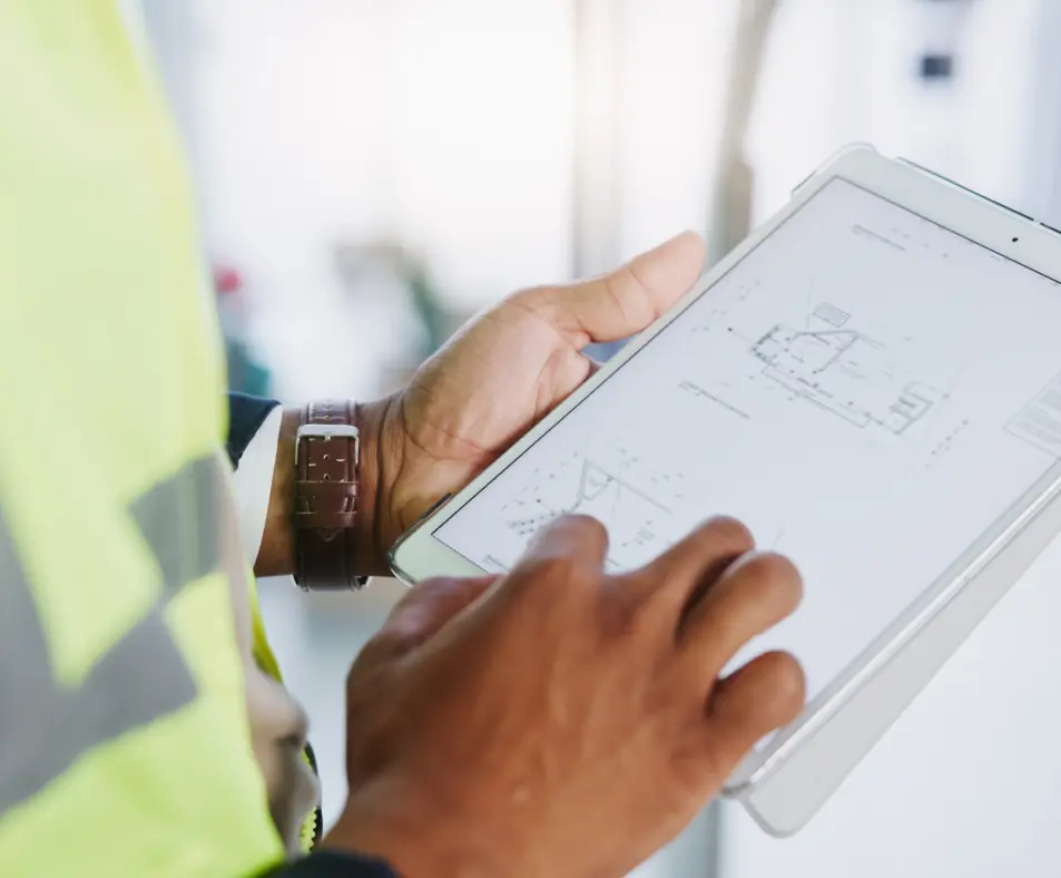 tablet-hands-person-with-engineer-screen-while-online-planning-blueprints-research-construction-architecture-industrial-mobile-app-with-civil-engineering-ux-floorplan-document 1