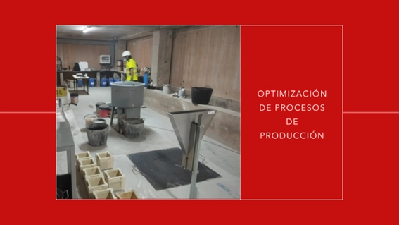 Laboratorio de I+D de Hormipresa en Puertollano, especializado en la optimización de procesos de producción de hormigón.